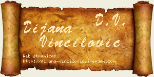 Dijana Vinčilović vizit kartica